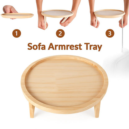 Eco-Friendly Bamboo Sofa Arm Tray for Sustainable Living