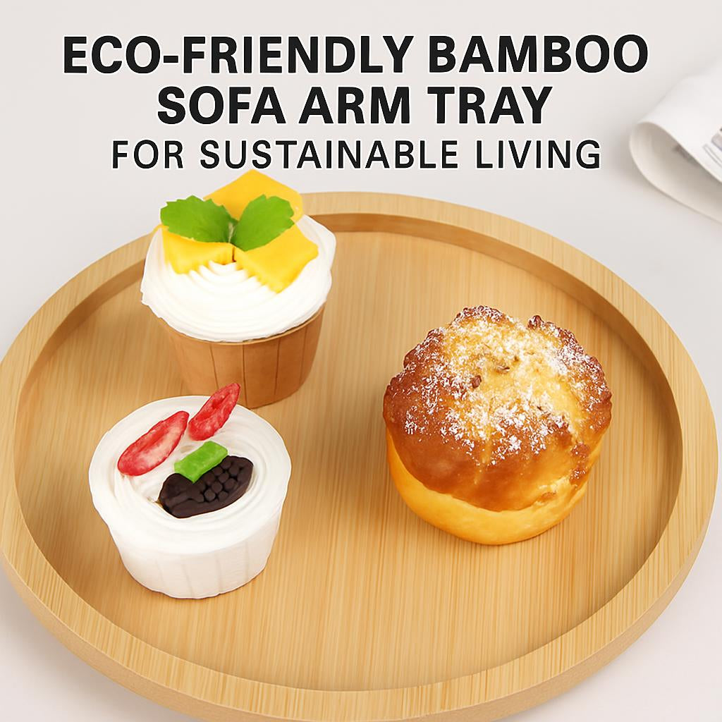 Eco-Friendly Bamboo Sofa Arm Tray for Sustainable Living