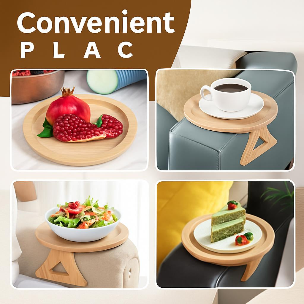 Eco-Friendly Bamboo Sofa Arm Tray for Sustainable Living