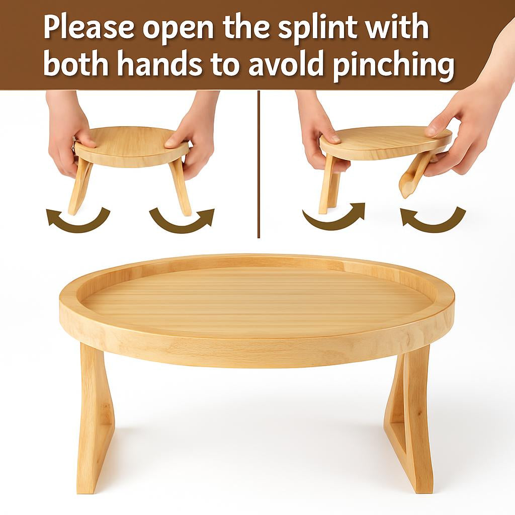 Eco-Friendly Bamboo Sofa Arm Tray for Sustainable Living