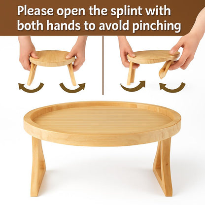 Eco-Friendly Bamboo Sofa Arm Tray for Sustainable Living