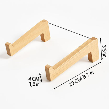 Eco-Friendly Natural Wood Vertical Laptop Stand
