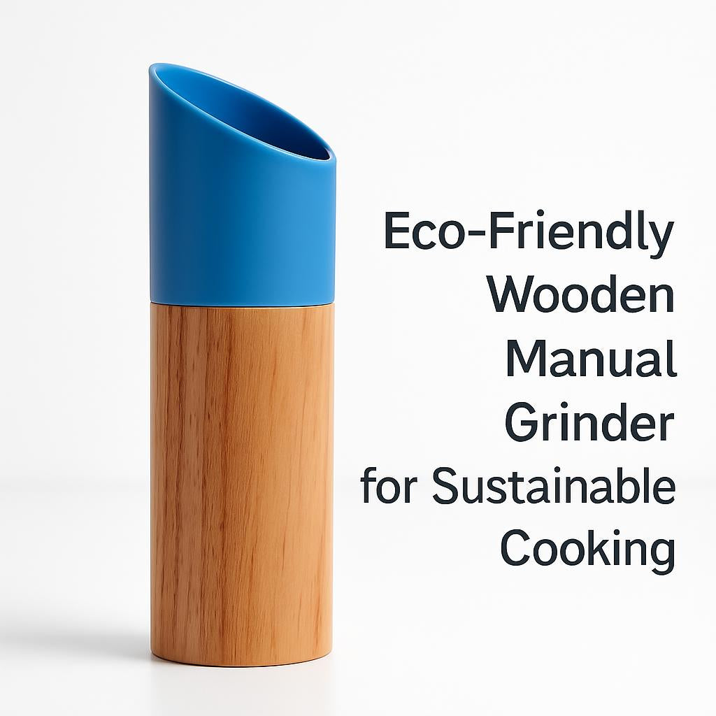Eco-Friendly Wooden Manual Grinder for Sustainable Cooking