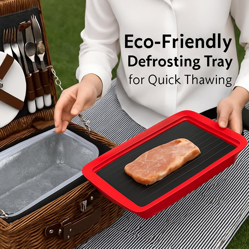 Eco-Friendly Defrosting Tray for Quick Thawing