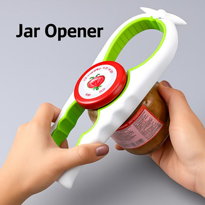 Ergonomic Black & Red Kitchen Can Opener