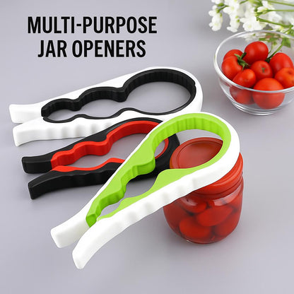 Ergonomic Black & Red Kitchen Can Opener