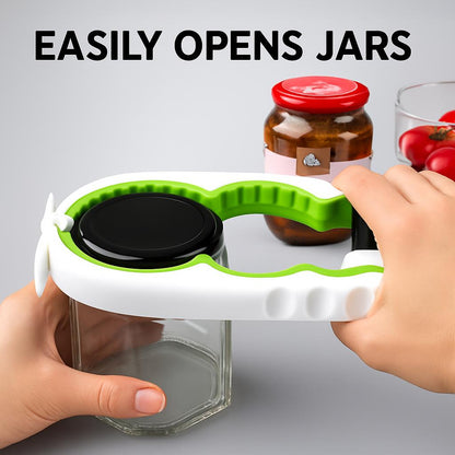 Ergonomic Black & Red Kitchen Can Opener