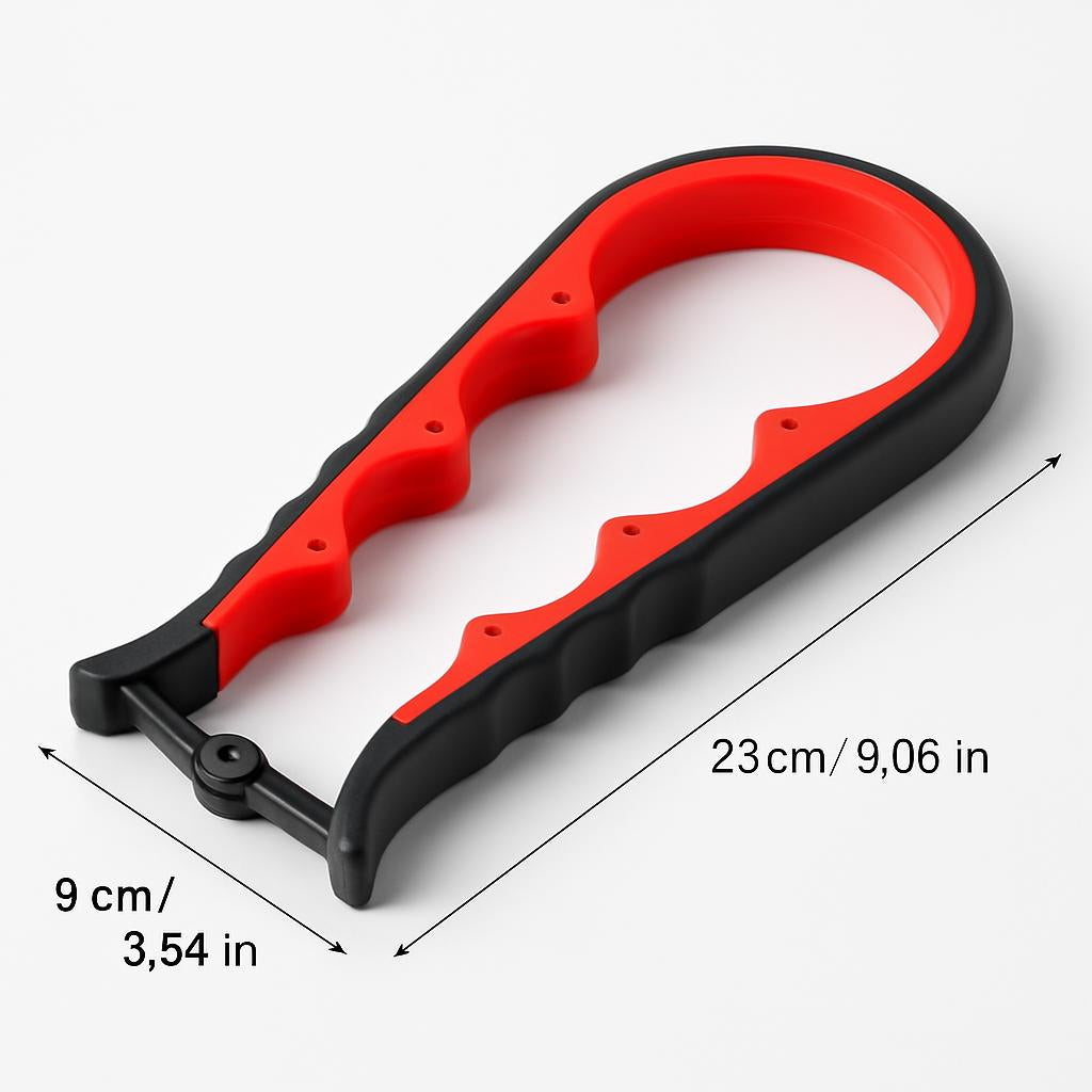 Ergonomic Black & Red Kitchen Can Opener