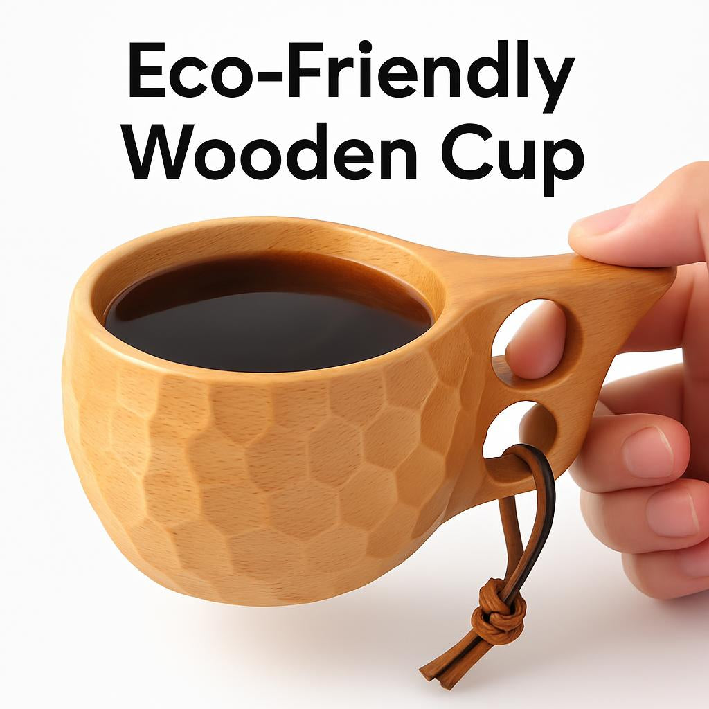 Eco-Friendly Wooden Cup - Sustainable, Durable, Plastic-Free