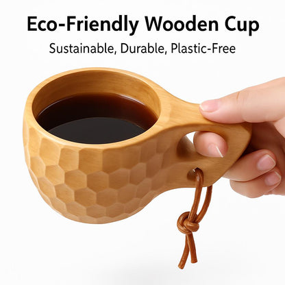 Eco-Friendly Wooden Cup - Sustainable, Durable, Plastic-Free