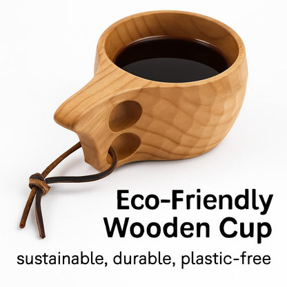 Eco-Friendly Wooden Cup - Sustainable, Durable, Plastic-Free