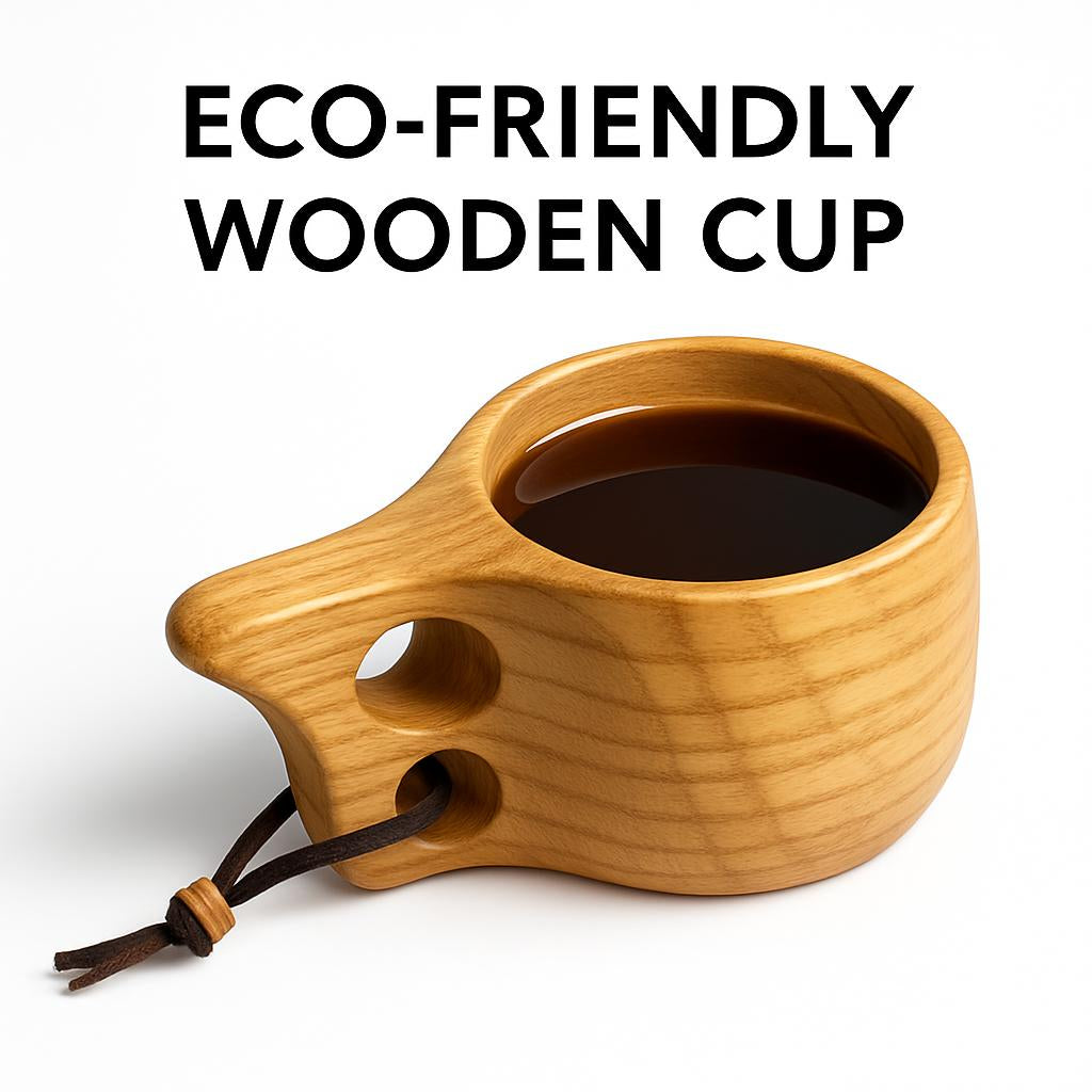 Eco-Friendly Wooden Cup - Sustainable, Durable, Plastic-Free