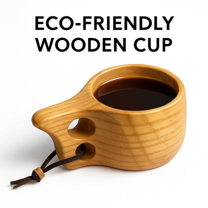 Eco-Friendly Wooden Cup - Sustainable, Durable, Plastic-Free