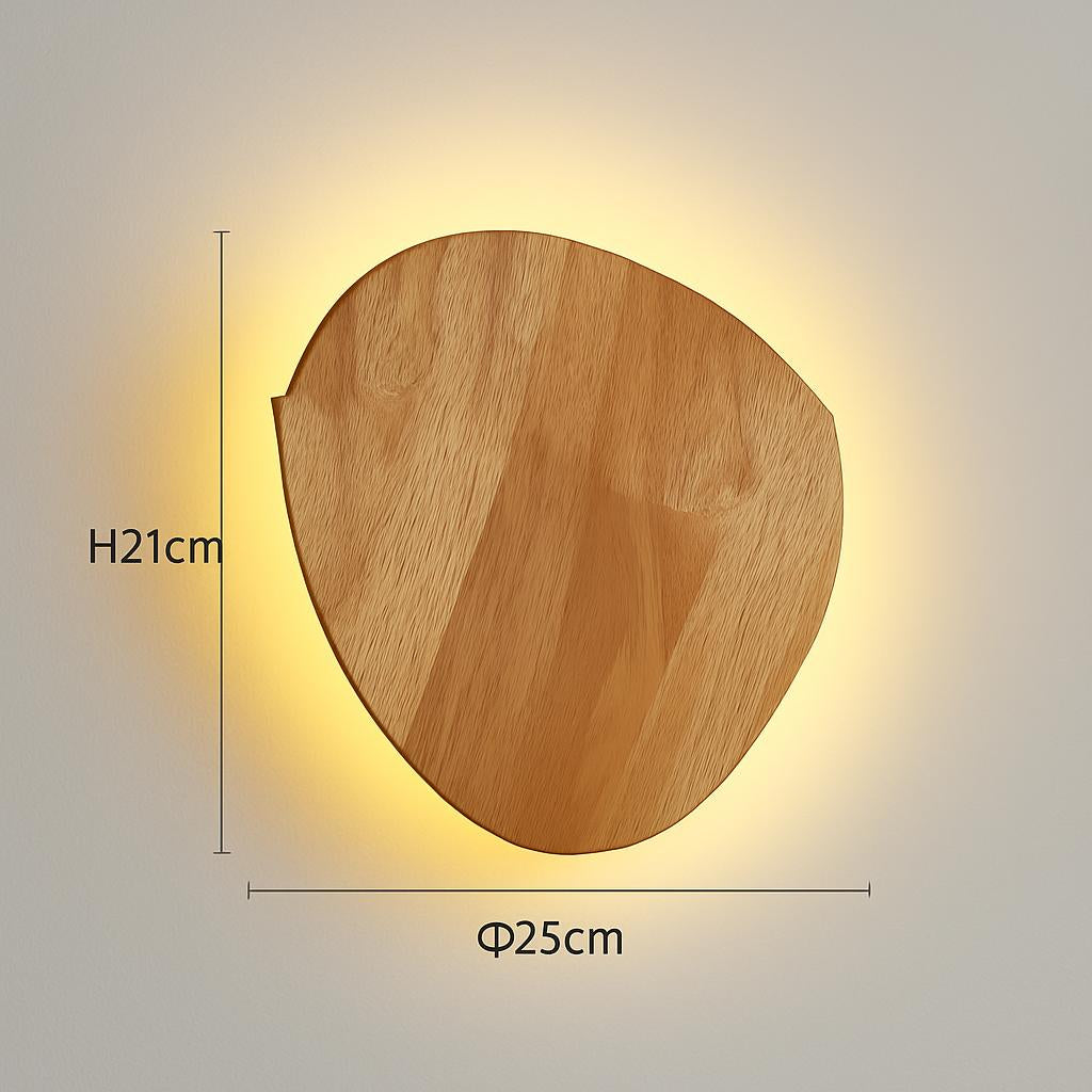 Eco-Friendly Wall-Mounted LED Log Art Lamp