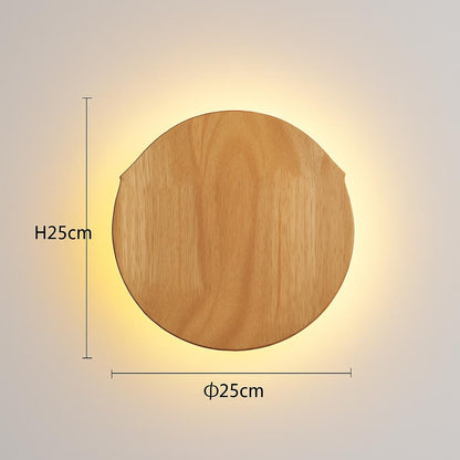 Eco-Friendly Wall-Mounted LED Log Art Lamp