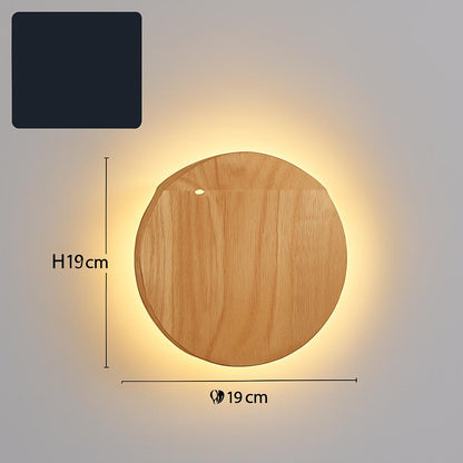 Eco-Friendly Wall-Mounted LED Log Art Lamp