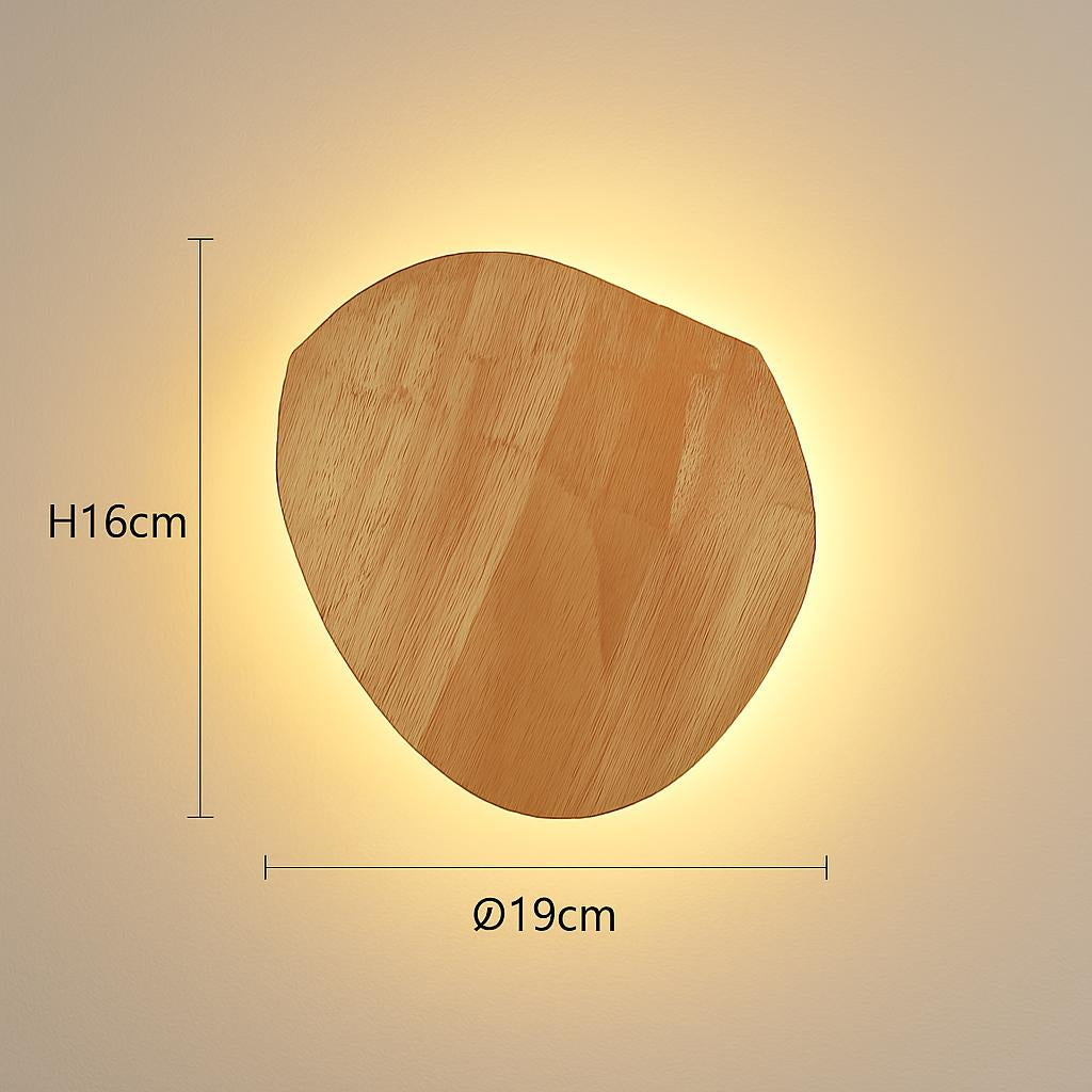 Eco-Friendly Wall-Mounted LED Log Art Lamp