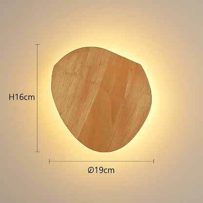 Eco-Friendly Wall-Mounted LED Log Art Lamp