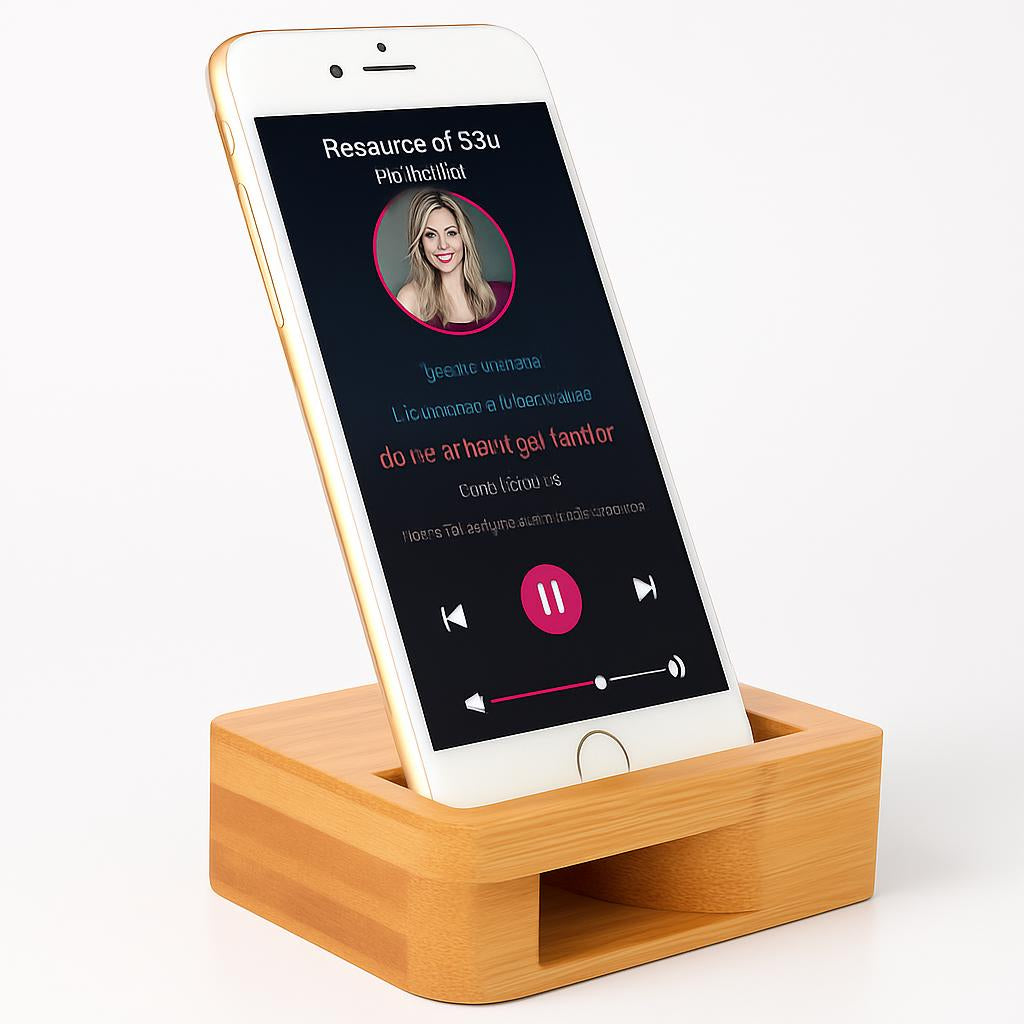 Eco-Friendly Bamboo Phone Stand - Sustainable Docking Station