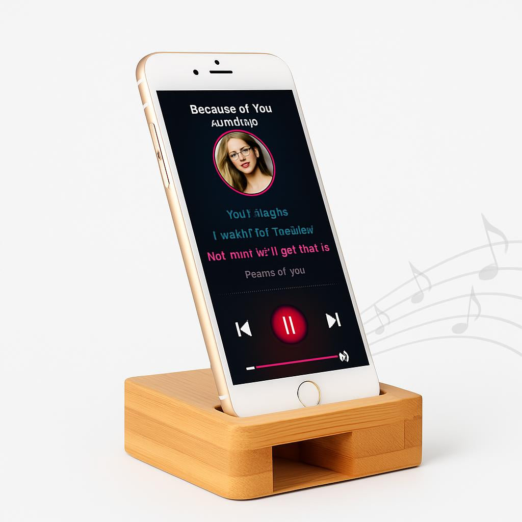 Eco-Friendly Bamboo Phone Stand - Sustainable Docking Station