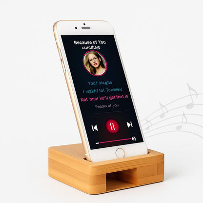 Eco-Friendly Bamboo Phone Stand - Sustainable Docking Station