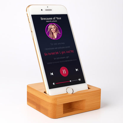 Eco-Friendly Bamboo Phone Stand - Sustainable Docking Station