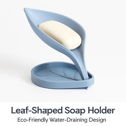 Leaf-Shaped Soap Holder - Eco-Friendly Water-Draining Design