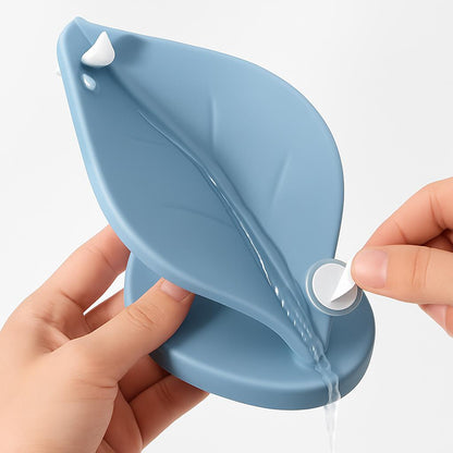 Leaf-Shaped Soap Holder - Eco-Friendly Water-Draining Design