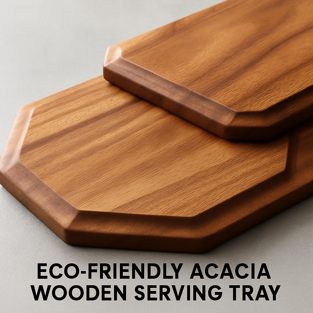 Eco-Friendly Acacia Wooden Serving Tray