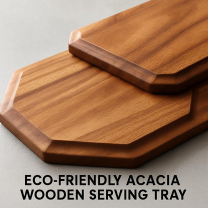 Eco-Friendly Acacia Wooden Serving Tray