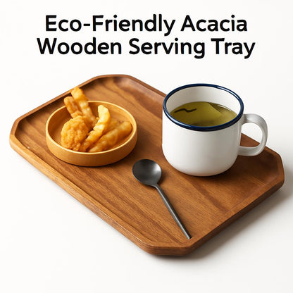 Eco-Friendly Acacia Wooden Serving Tray