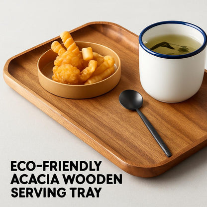 Eco-Friendly Acacia Wooden Serving Tray