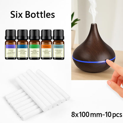 Ultrasonic Teardrop Essential Oil Diffuser with Wood Grain Finish