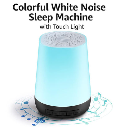 Colorful White Noise Sleep Machine with Touch Light