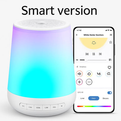 Colorful White Noise Sleep Machine with Touch Light