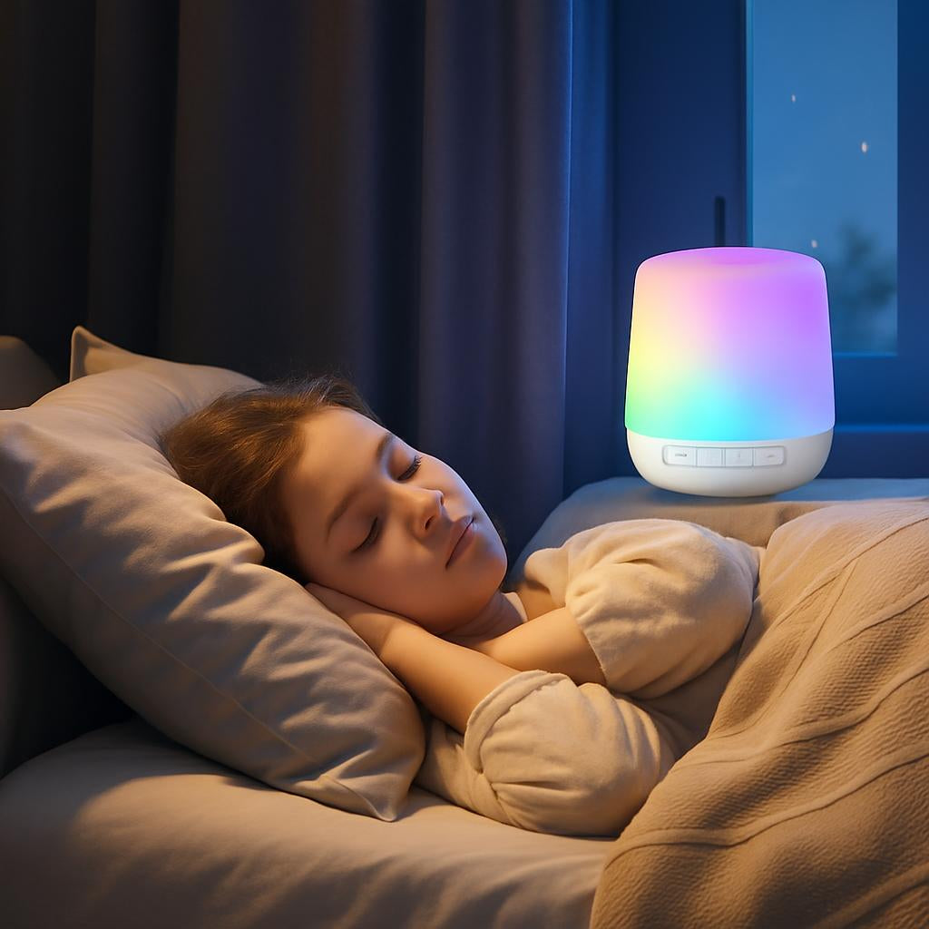 Colorful LED White Noise Bluetooth Speaker for Relaxation