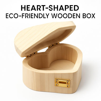Heart-Shaped Eco-Friendly Wooden Box