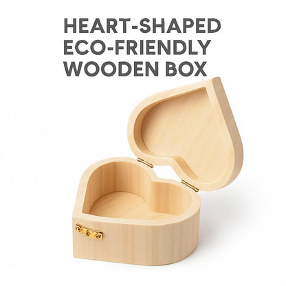Heart-Shaped Eco-Friendly Wooden Box