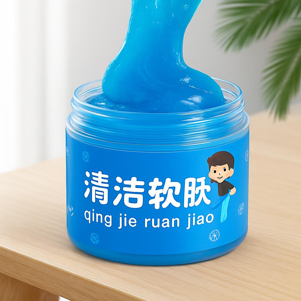 Eco-Friendly Blue Cleaning Gel for Dust & Debris