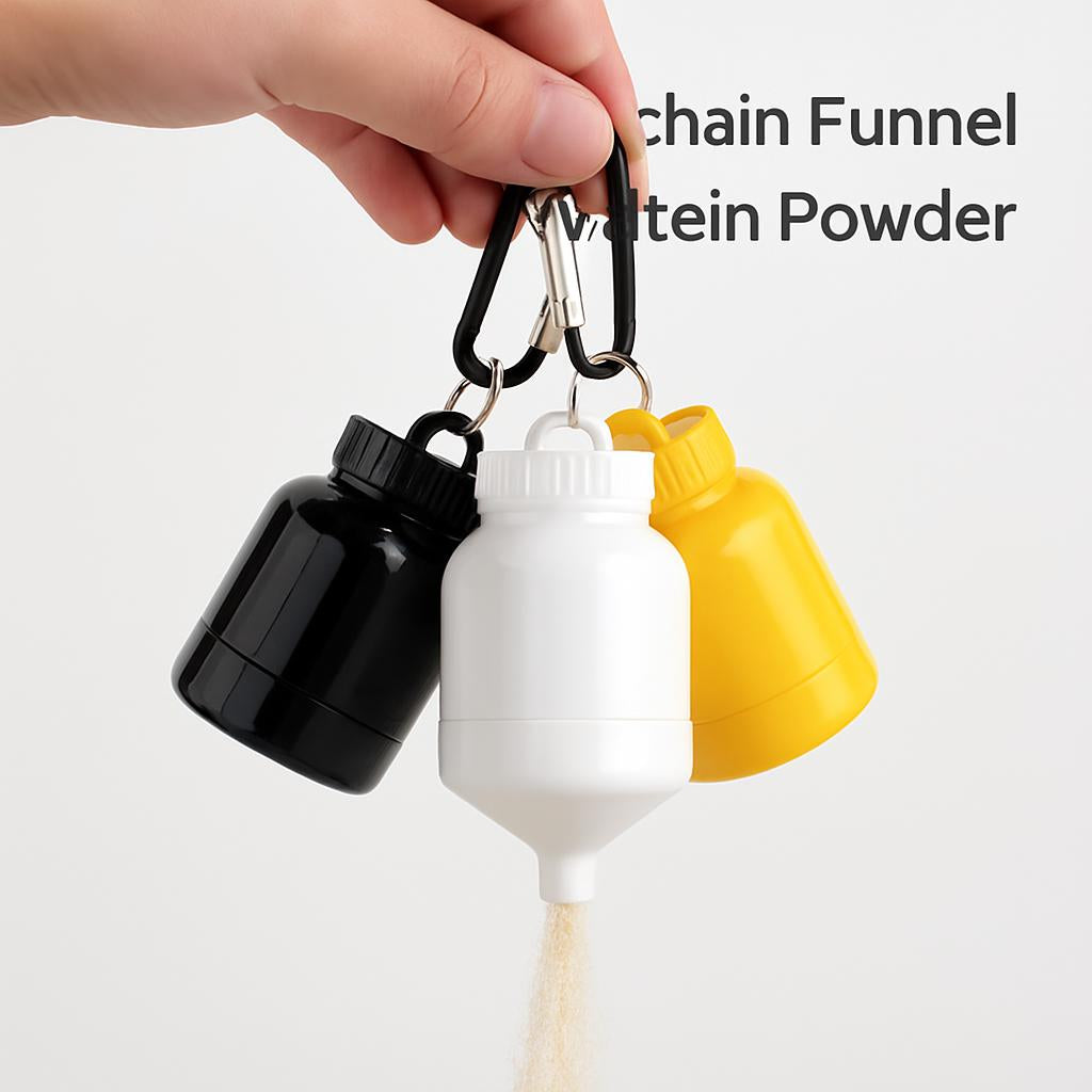 Eco-Friendly Keychain Funnel for Protein Powder