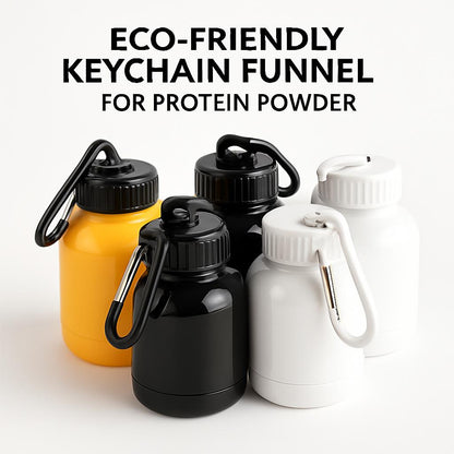 Eco-Friendly Keychain Funnel for Protein Powder