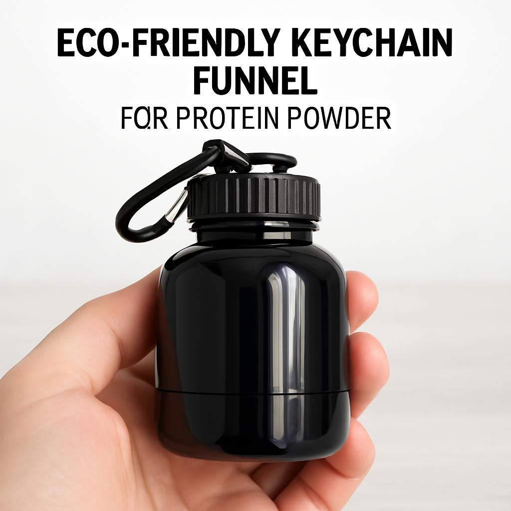 Eco-Friendly Keychain Funnel for Protein Powder