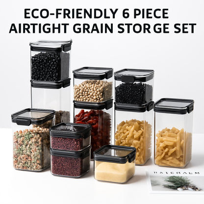 Eco-Friendly 6 Piece Airtight Grain Storage Set
