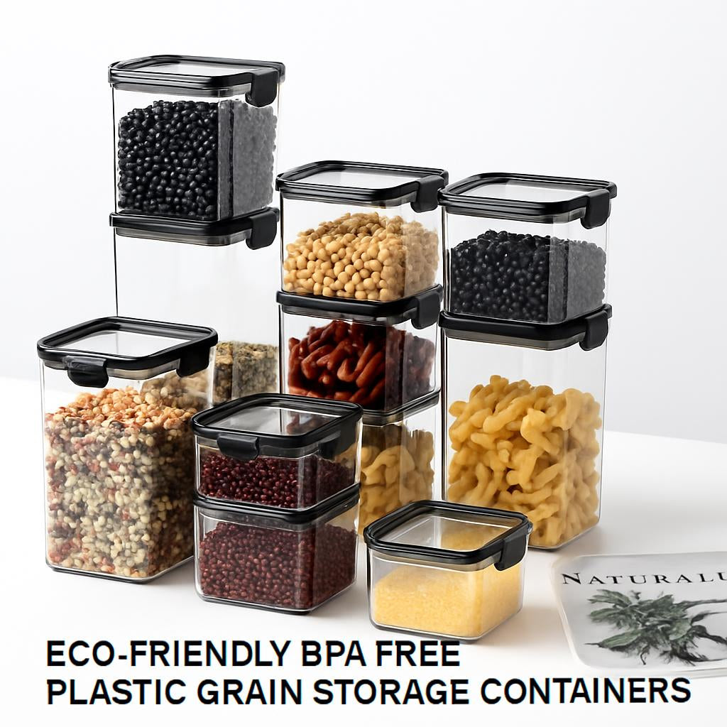 Eco-Friendly BPA Free Plastic Grain Storage Containers