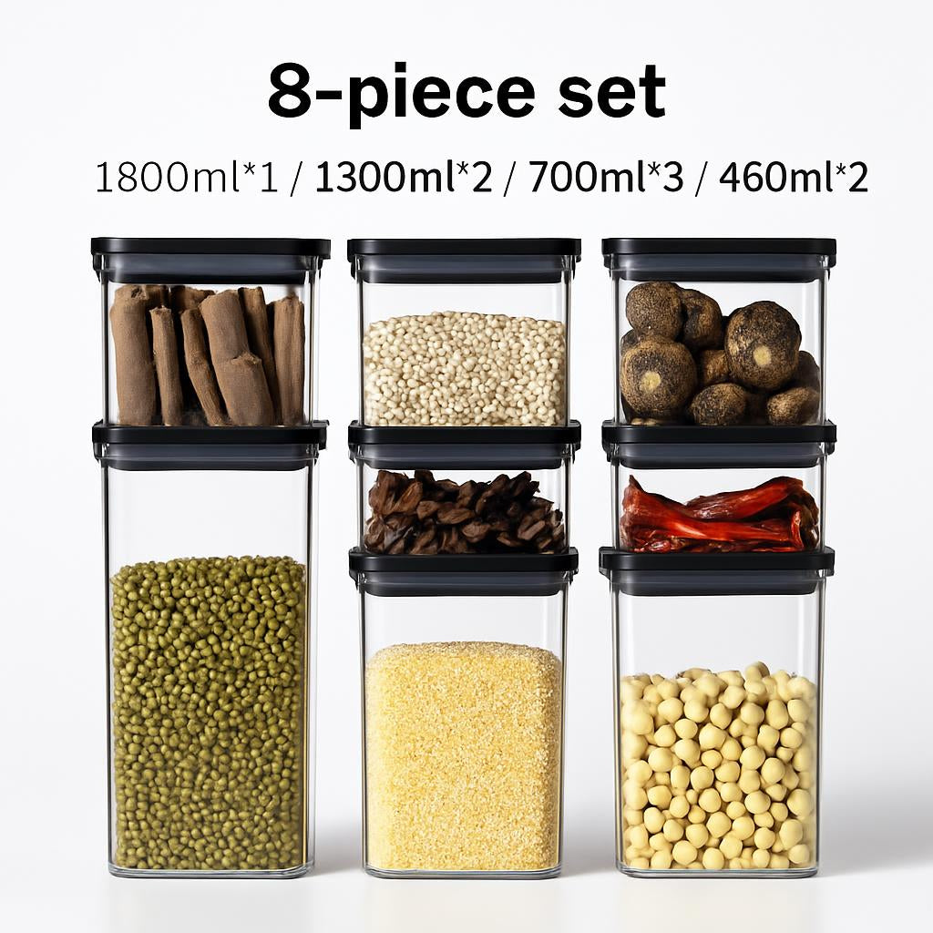 Eco-Friendly 8 Piece Airtight Grain Storage Set