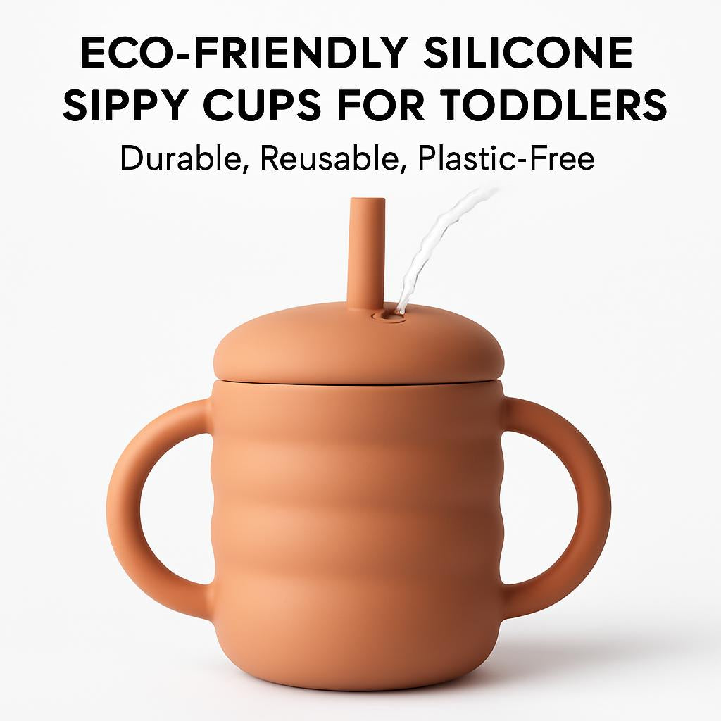 Eco-Friendly Silicone Sippy Cups for Toddlers - Durable, Reusable, Plastic-Free