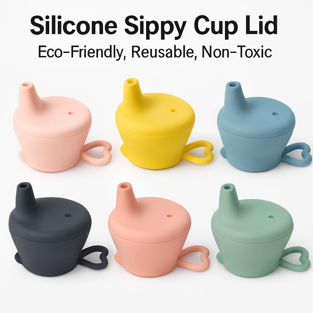 Silicone Sippy Cup Lid - Eco-Friendly, Reusable, Non-Toxic