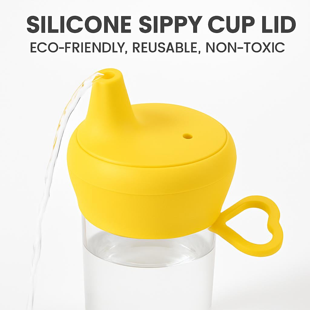Silicone Sippy Cup Lid - Eco-Friendly, Reusable, Non-Toxic