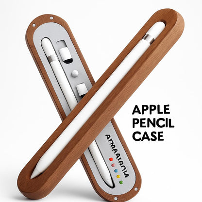 Eco-Friendly Walnut Storage Box for iPad & Stylus