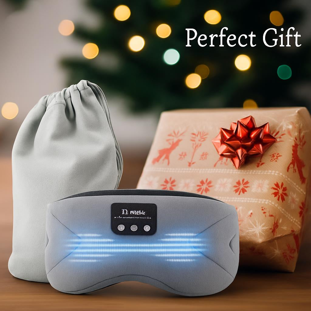 Sleep Mask with Built-In White Noise for Enhanced Sleep